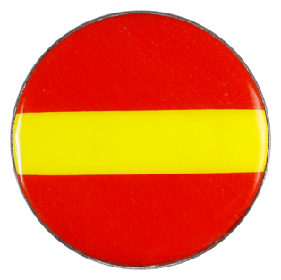 This badge was worn as an identification badge by migrants travelling to Australia in 1973 under an assisted migration scheme.